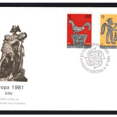 1981 Ireland Europa Folklore Commemorative Stamps Post and Telegraph First Day Cover (FDC).