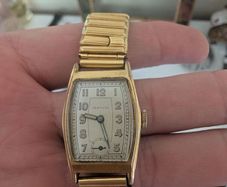Serviced Vintage German Art Deco Tank Watch - 15 Jewels - likely 1930s/40s