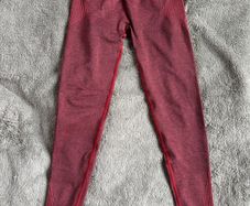 Pursue Fitness Burgundy Seamless Leggings M