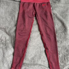 Pursue Fitness Burgundy Seamless Leggings M
