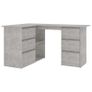 Corner Desk Concrete Grey 145x100x76 cm Chipboard Image 8