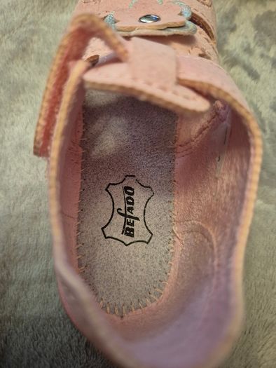 Befado pink slippers/ sandals EU size 22, 14.5 cm insole
