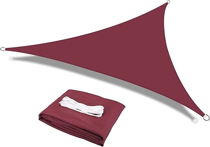 Sun Shade Sail Waterproof Outdoor Garden Patio Party Sunscreen Awning 2x2x2m Triangle Canopy 98% UV Block with Free Rope MULTIPLE COLOURS/SIZES AVAILABLE