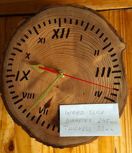 Handmade Natural Woodyn Clock - Unique Rustic Home Decor