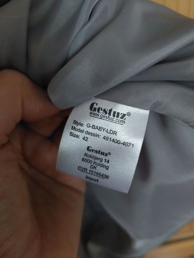 Gestuz silver satin mini dress (free postage)