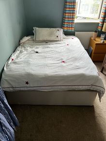 Double divan bed-frame and mattress