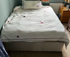 Double divan bed-frame and mattress