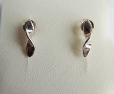 Vintage Sterling silver twist stud earrings