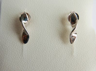 Vintage Sterling silver twist stud earrings