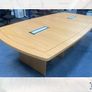 2.8M Oak Boardroom Table - Grade A Image 4