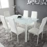 Glass Dining Table Set 6 chairs FREE Delivery Image 3