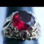 Vintage 9kt yellow gold oriental Ruby ring Image 5