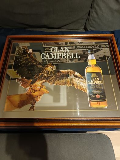 Campbell whisky mirror.
