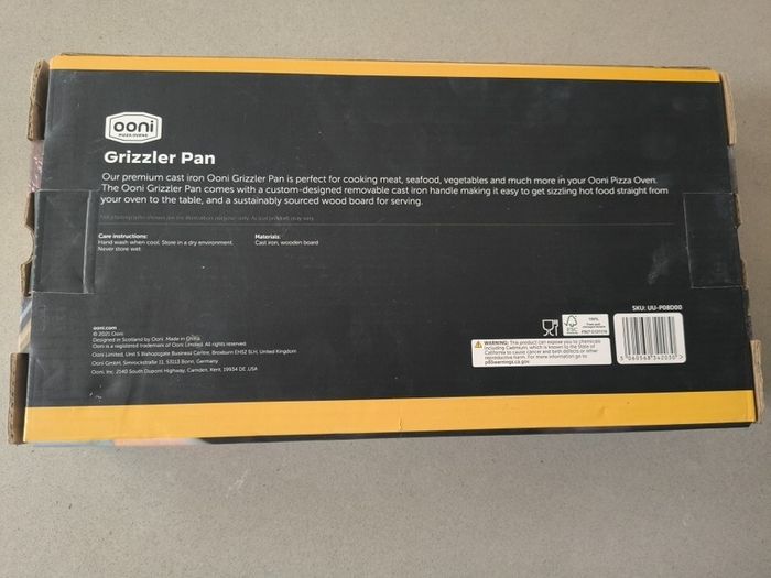 Ooni Grizzler Pan Brand New