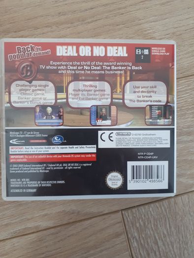 Nintendo DS deal or no deal game