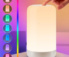 Rechargeable Lamp, RGB&10 Brightness Touch 1800mah Cordless & Rechargeable for Bedroom & Touch Lamps Portable Lamp for Bedroom,Night Light Kids Night Light Baby, Adult Gifts