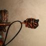 Unisex handmade bog wood copper wired pendants Image 2