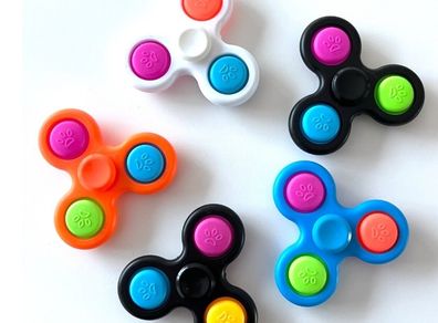 Fidget Spinner with Poppers