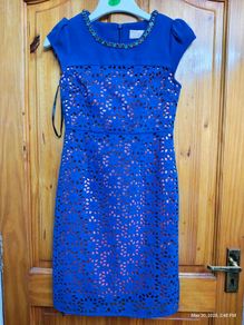 Darcy Ireland Royal Blue Embellished Occasion Dress