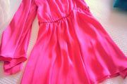 Cerise Pink One-Shoulder Dress - Size 8
