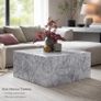 Monobloc Coffee Table  High Gloss MDF  Varnished Design Living Room Table Cube Square Lounge Side Table Cube Shape Image 5