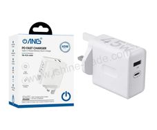 Fast Charger ANG TB-TCS 45W PD GaN Turbo Fast Charger Type C and USB A
