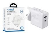 45W Fast Charge ANG Twin Port Type-C &amp; USB PD GaN 45W Fast Charger