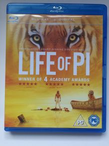 Life Of Pi [2012] Suraj Sharma, Irrfan Khan, Tabu, Rafe Spall, Gerard Depardieu & Adil Hussain [Blu-ray Movie] Academy Award Winner