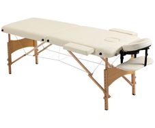 Massage Table Bed Couch Beauty Bed 2 Section Therapy Bed Lightweight Portable Folding Spa Bed Black