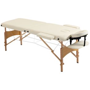 Massage Table Bed Couch Beauty Bed 2 Section Therapy Bed Lightweight Portable Folding Spa Bed Black