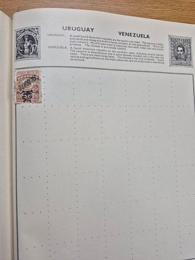 stamp album with stamps of the world
