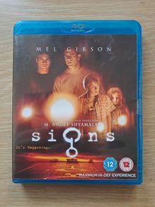 SIGNS Blu Ray.  Mel Gibson