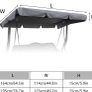 Canopy Garden Swing Seat Chair, Swing Chair Canopy Replacement, Swing Canopy Cover, Waterproof/UV Resistant Cover Patio Hammock Cover Top Garden Outdoor (FREE POSTAGE) Image 5