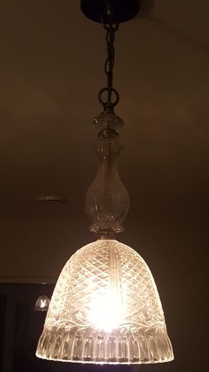 Glass ceiling light