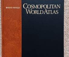 Leather Bound World Atlas Book