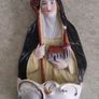 Vintage Antique Religious Mary Our Lady Of Grace Porcelain Holy Water Font Made in  Germany. Image 3