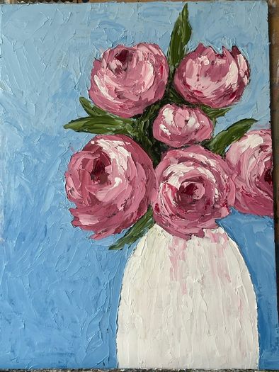 Original palette knife oil painting