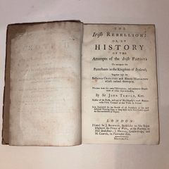 Antiquarian Book: The Irish Rebellion
