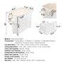 Kitchen Island Cart with Solid Wood Top, 115 cm Width Mobile Carts with Storage Cabinet, Rolling Kitchen Table with Spice Rack, Towel Rack Image 4