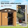 13 x 11ft Large Metal Storage Shed Sliding Doors Image 5