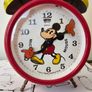 Vintage Bradley Micky Mouse Alarm Clock Mechanical Wind up 1970s Licencesed Disney clock Image 2