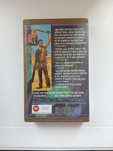 Evil Dead 2 Kiss Your Nerves Goodbye Film On Large Box Rental Version (Not Ex Rental)