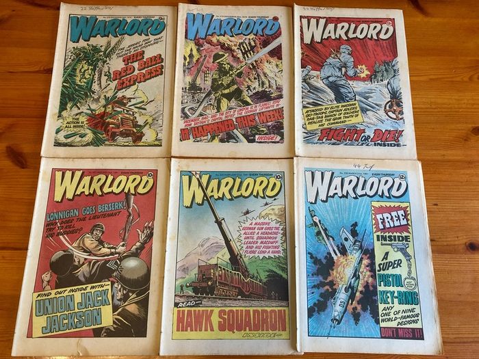 Comics: Warlord 1977,1979,1980 and 1981 (17 comics)