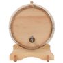 Wine Barrel with Tap Solid Pinewood 35 L Image 4
