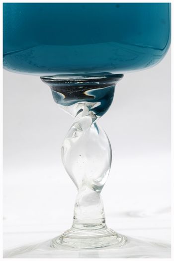 Mid Century Murano Opaline Fiorentina Glass Vase H32 cms