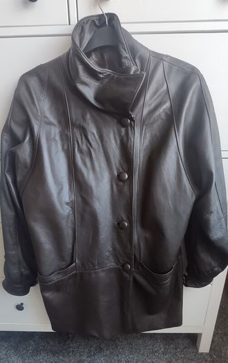 Authentic Vintage Sardar Soft Leather Jacket Rare Embossed Detail  Size 16 (Fits M-L Oversized)