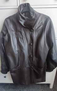 Vintage Spanish Soft Leather Jacket Made in Mallorca  Espresso  Size 44