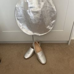 Clarks Silver leather bag  and shoes