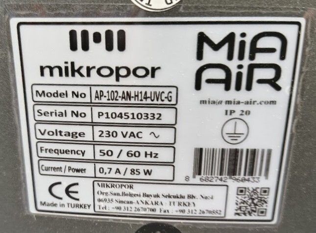 Mia Air - Air purifier - 12 available