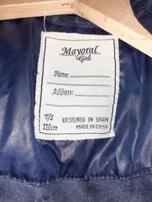 girls navy mayoral designer coat